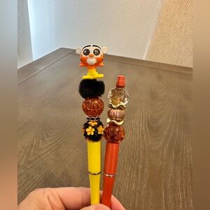 Disney Halloween Doorables Tigger Winnie‎ The Pooh Set Of 2 Beaded Pens